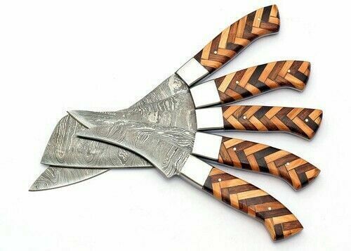 5 Pcs Handmade Handforged Chef Knife Set Damascus Steel Kitchen Knives Set, Handforged Knife, Chef Knife,  2.jpg