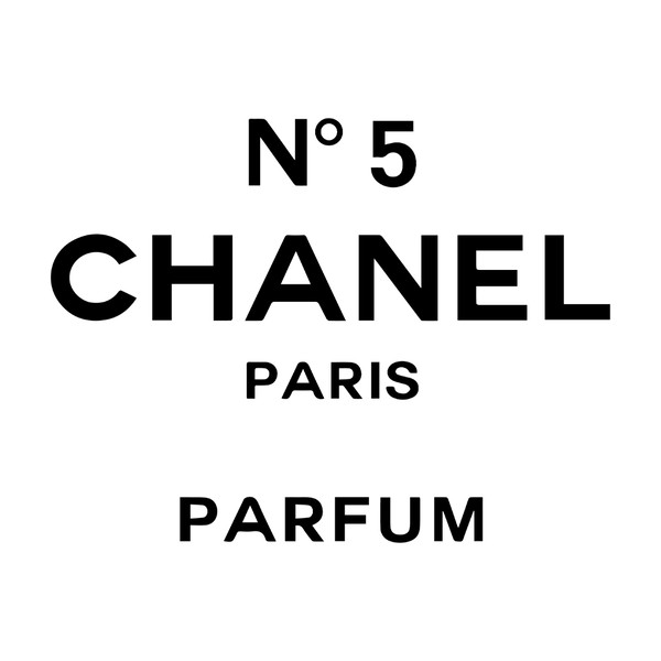 chanel logo black and white