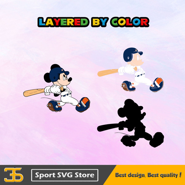 Houston Astros Disney Mickey Mouse Team SVG, MLB SVG, Disney