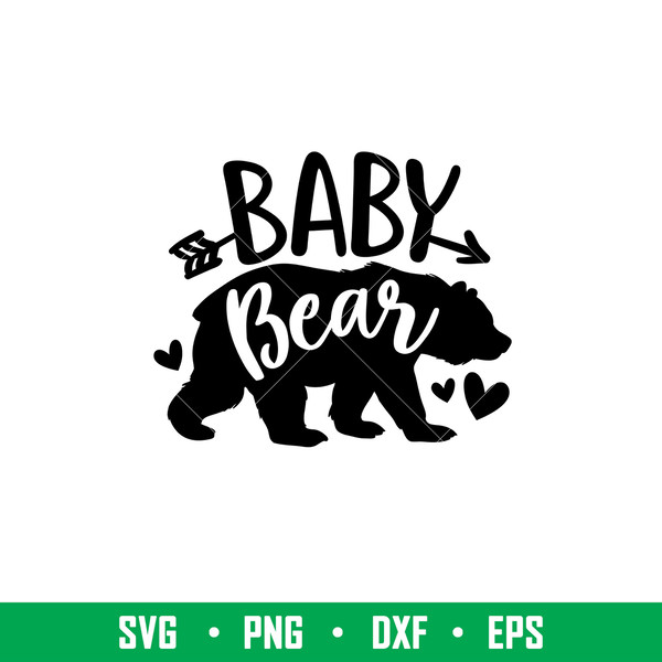 Baby Bear Family, Baby Bear Family Svg, Mom Life Svg, Mother’s day Svg, Family Svg, eps, png, dxf file.jpeg