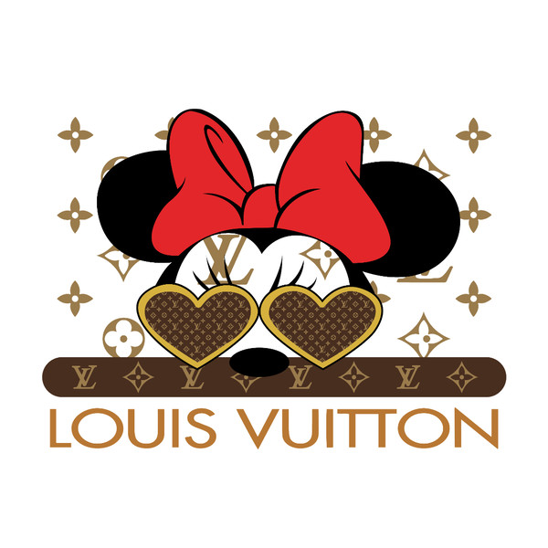 Mickey Mouse Louis Vuitton Svg, Mickey Lv Logo Svg, Louis Vu