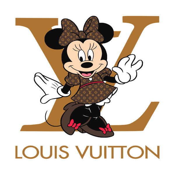 Minnie Svg, Minnie Mouse Svg, Minnie Louis Vuitton Svg, Minnie Lv Svg, Louis  Vuitton Pattern Svg, Lo