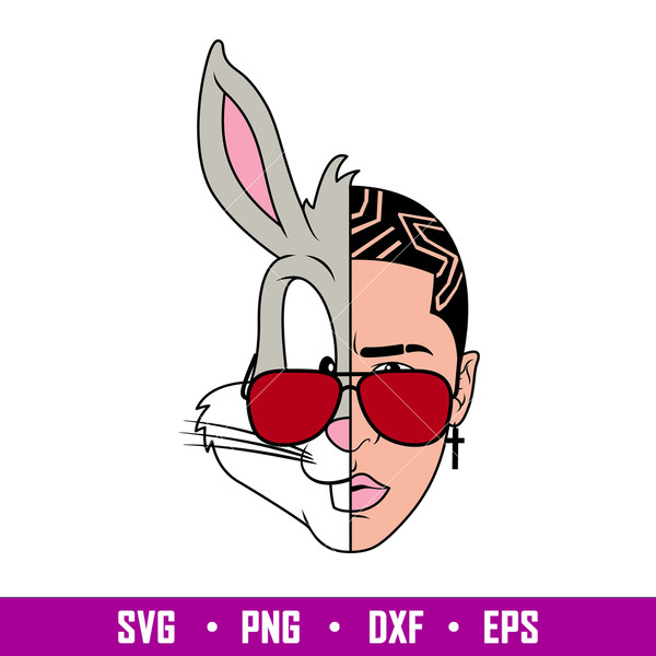 Bad Bunny 12, Bad Bunny Svg, Yo Perreo Sola Svg, Bad bunny logo Svg, El Conejo Malo Svg, png eps, dxf file.jpg