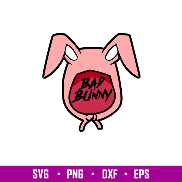 Bad Bunny 5, Bad Bunny Svg, Yo Perreo Sola Svg, Bad bunny logo Svg, El Conejo Malo Svg,png, dxf, eps file.jpg