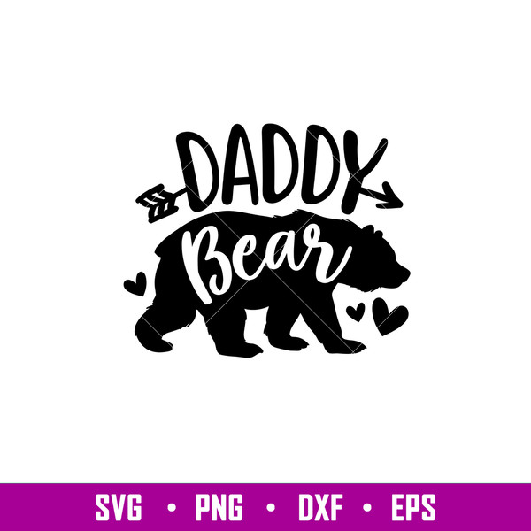Daddy Bear Family, Daddy Bear Family Svg, Mom Life Svg, Mother’s day Svg, Family Svg, png, dxf, eps file.jpg