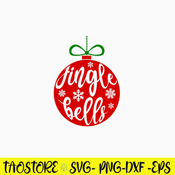 Jingle Bells Bauble Svg, Christmas Svg, Png Dxf Eps File.jpg