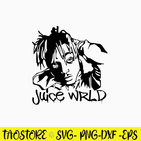Juice WRLD Svg, Juice WRLD Rapper Svg  Png Dxf Eps File.jpg