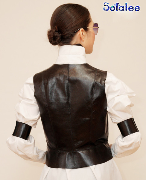 Women's_vest_genuine_leather_black_colour_handmade_by_Sofalee 001.jpg