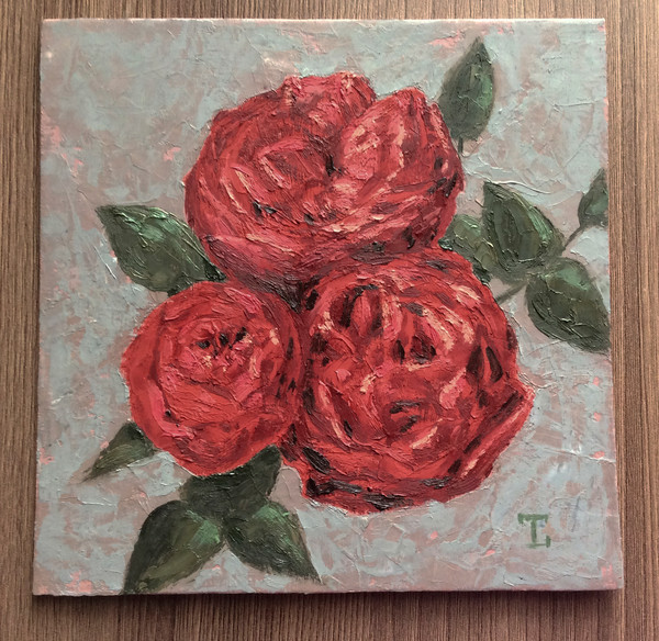 peony red roses oil painting 6.jpg