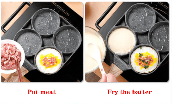 Ceramic Wok Frying Pot Pans Breakfast Maker Thickened Omelet