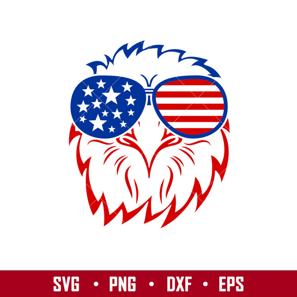 American Eagle Sunglasses, American Eagle Sunglasses Svg, 4th of July Svg, Patriotic Svg, Independence Day Svg, USA Svg, png, eps, dxf file.jpg