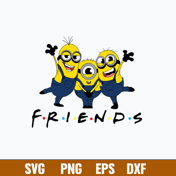 Minion Friends Svg, Minion Svg, Png Dxf Eps File.jpg