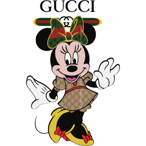 Gucci Minnie Mouse Svg, Gucci Logo SVG, Minnie Gucci Svg, Gu