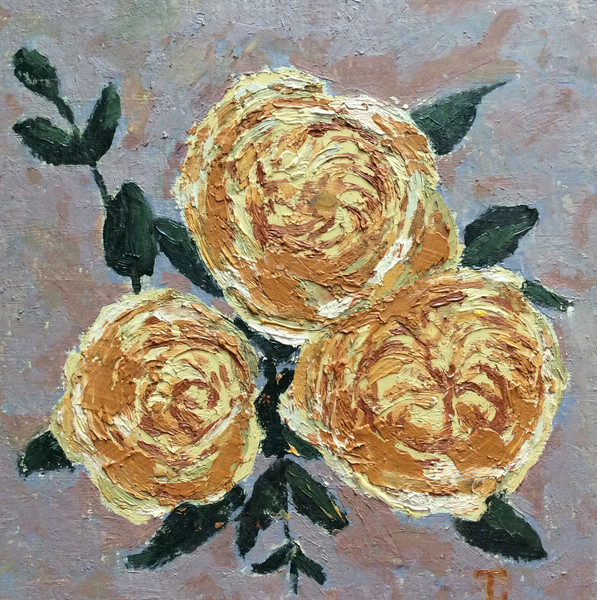 peony yellow roses oil painting 2.jpg