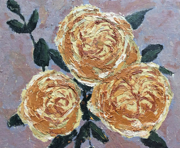 peony yellow roses oil painting 4.jpg