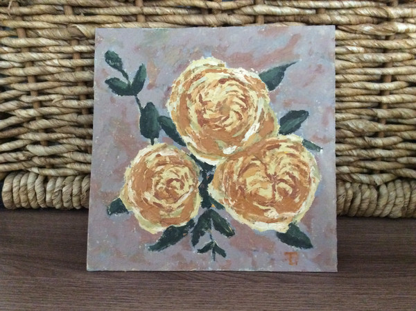 peony yellow roses oil painting 5.jpg