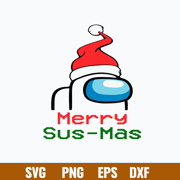 Imagen Merry Sus Mas Among Us Svg, Among Us Svg, Christmas Svg, Png Dxf Eps File.jpg