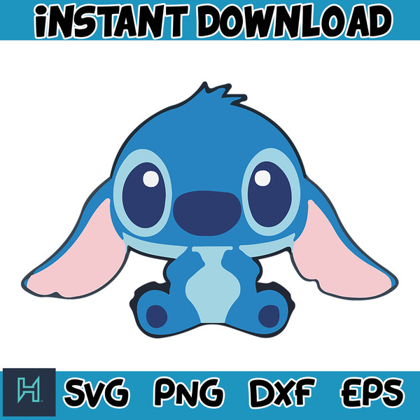Lilo Stitch Cute Bundle SVG PNG, Disney Stitch SVG, Cartoon SVG