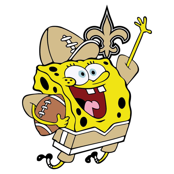 New Orleans Saints Football Spongebob Shirt