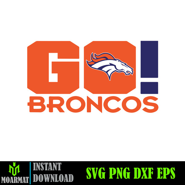 Denver Broncos SVG, Denver Broncos files, broncos logo, football, silhouette cameo, cricut (18).jpg