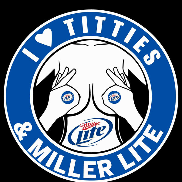 I Love Titties And Miller Lite Svg, I Love Titties Svg, Mill