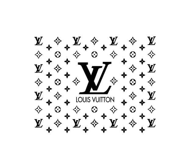 Louis Vuitton Letter Black SVG
