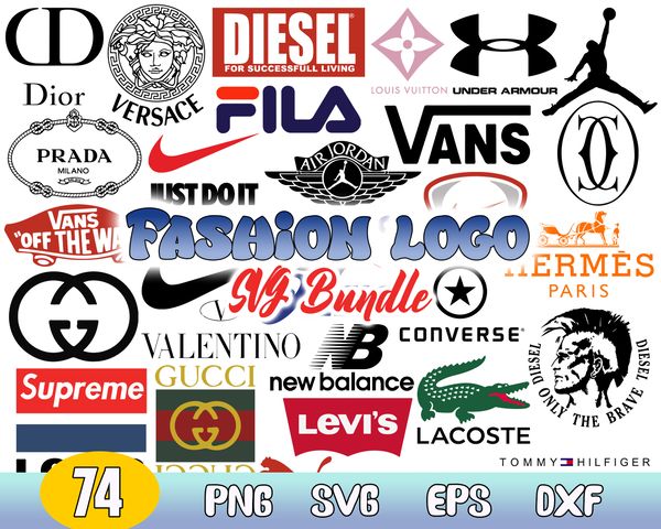 Fashion Logo Bundle Svg, Brand Logo, Fashion Brand Svg, Famo - Inspire ...