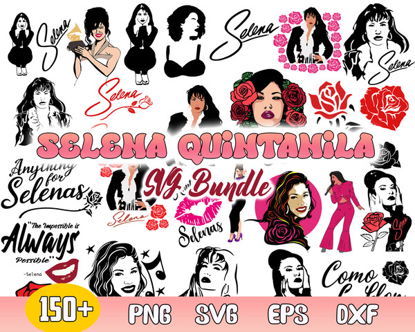 Selena Quintanila Bundle Svg, Selena Svg, Selena Quintanila Svg, Png Dxf Eps File.jpg
