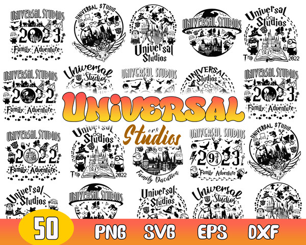 Universal Studios Bundle Svg, Magical Kingdom Svg, Universal Trip Svg, Family Vacation Svg.jpg
