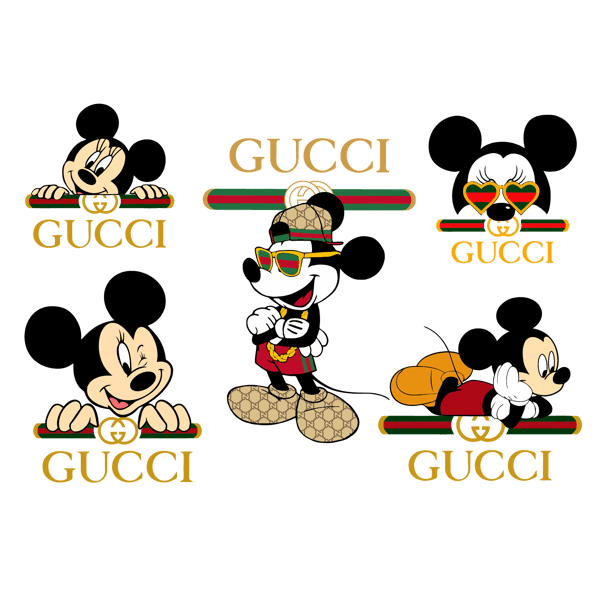 Gucci Mickey Mouse Png, Mickey Mouse Png, Gucci Logo Fashion - Inspire  Uplift