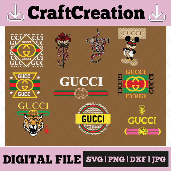 Gucci Logo Svg - Download SVG Files for Cricut, Silhouette and sublimation