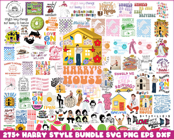 Harrys House bundle svg png eps dxf, Harry Style Design, SVG Bundle, Digital Download.jpg