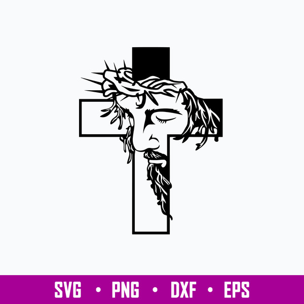 Christian Cross Svg, Jesus Cross Svg, Faith Cross. Vector Cut file for  Cricut, Silhouette, Pdf Png Eps Dxf, Decal, Sticker, Vinyl, Pin