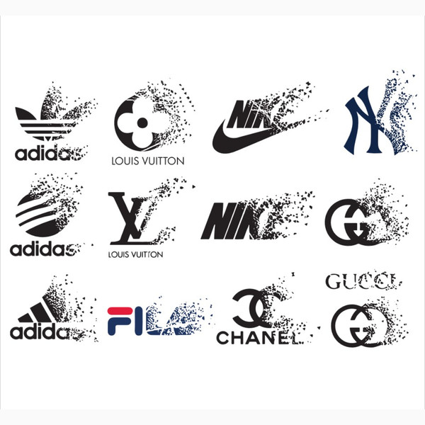 Lv Svg, Louis Vuitton Svg, Gucci Svg, Chanel Svg, Adidas Svg, Nike Svg,  Fila Svg, Lv Fade Svg, Gucci Fade Svg, Fashion B