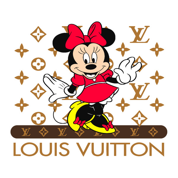 Louis Vuitton round logo without background embroidery design