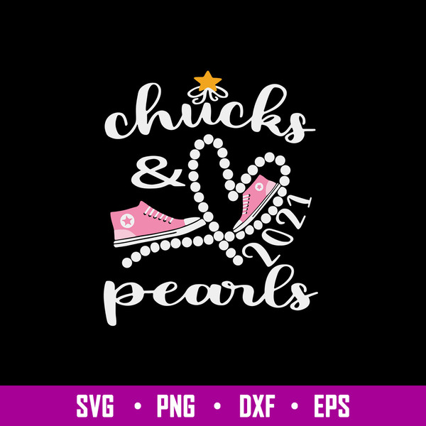 Pink Chuck And Pearls 2021 Kamala Harris Svg, Png Dxf Eps File.jpg