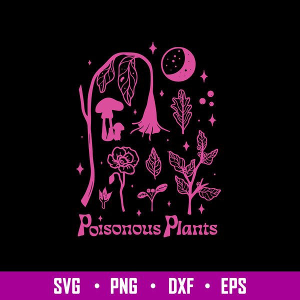 Poisonous Plants Svg, Plants Svg, Png Dxf Eps File.jpg