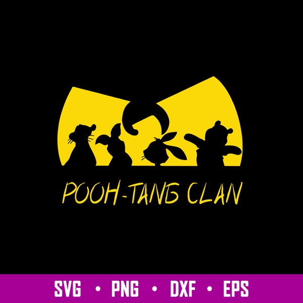 Pooh Tang Clan Svg, Winie The Pooh Svg, Cartoon Svg, Png Dxf Eps File.jpg