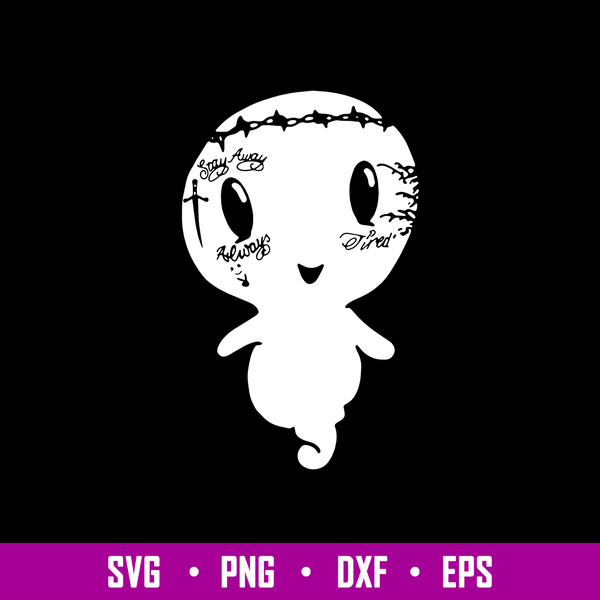 Post Ghost Cute Svg, Ghost Svg, Png Dxf Eps File.jpg