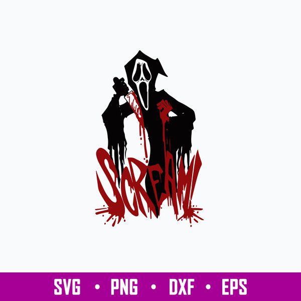 Scream Ghost Svg, No Hang Up Svg, Horror Movies Svg, Png Dxf Eps File.jpg