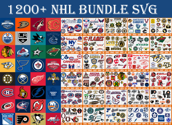 NHL Logo svg Bundle – Hockey League Logo–NHL Logo NHL Svg Ve - Inspire  Uplift