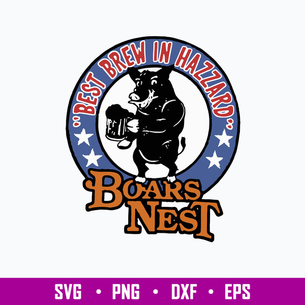 Boars Nest Dukes Of Hazzard Tv Show Svg, Boars Nest Svg, Png Dxf Eps File.jpg