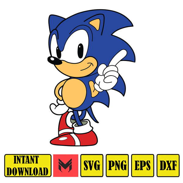 Sonic outline svg cricut – svgcosmos