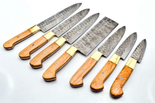 Custom Handmade Forged Damascus Steel Chef Knife Set Kitchen Knives Gift for Her (2).jpg