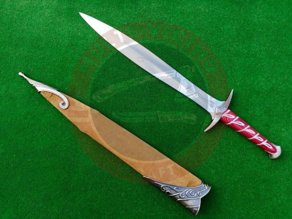 New Lord Of The Rings (Lotr) Sting Sword Real Steel Frodo Hobbit Sword Replica - handmade sword, hand forged sword, Damascus steel (3).jpg