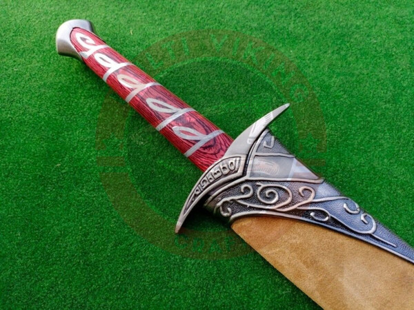 New Lord Of The Rings (Lotr) Sting Sword Real Steel Frodo Hobbit Sword Replica - handmade sword, hand forged sword, Damascus steel (4).jpg