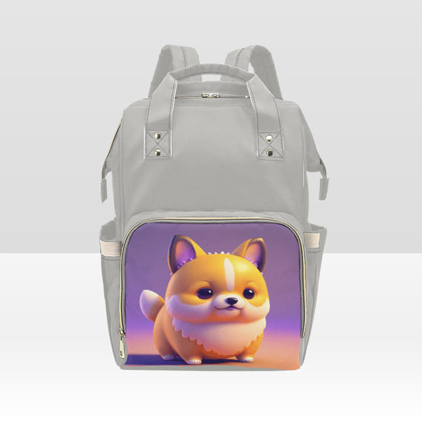 Cute Dog Kawaii Diaper Bag Backpack.png