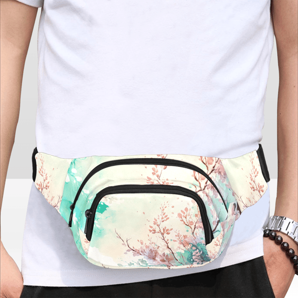 Spring Watercolor Style Fanny Pack.png
