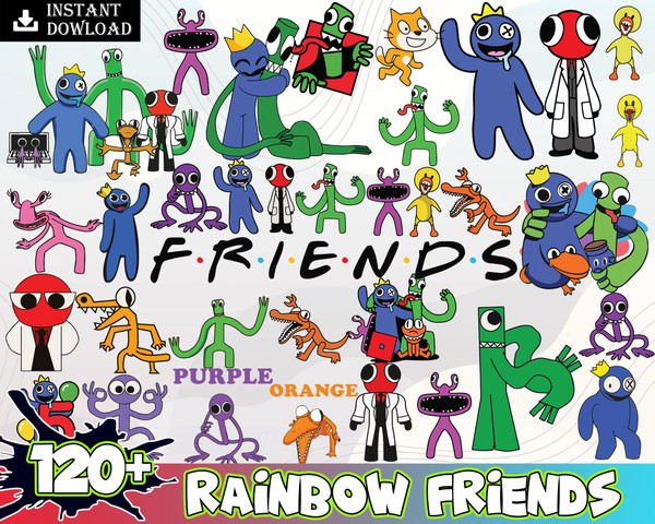 Purple Rainbow Friends Svg, Purple From Rainbow Friends Svg, - Inspire  Uplift