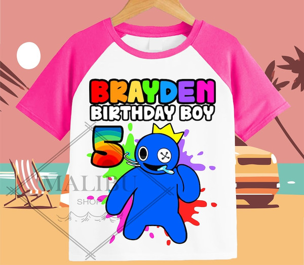  Bluey Personalized Family Birthday Shirt, Family Matching  Cartoon Shirts, Dog T-Shirt for Kids 2023 : Handmade Products